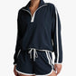 Beyond Yoga - Course Contrast Half Zip Pullover Sweatshirt