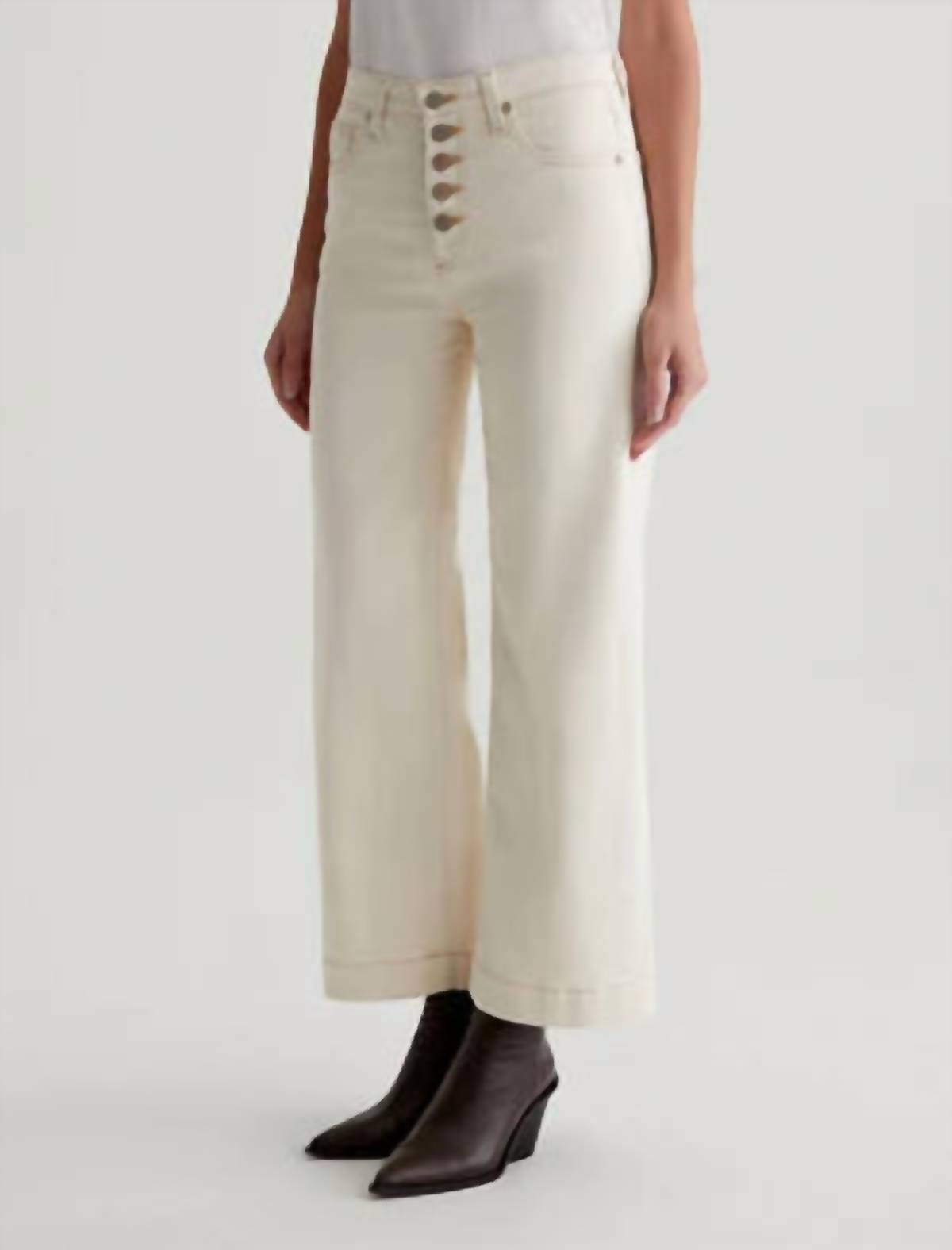 Ag Jeans - Saige High Rise Wide Leg Crop Jeans