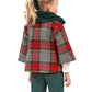 Abel & Lula - Plaid Girls Coat With Faux Fur Collar