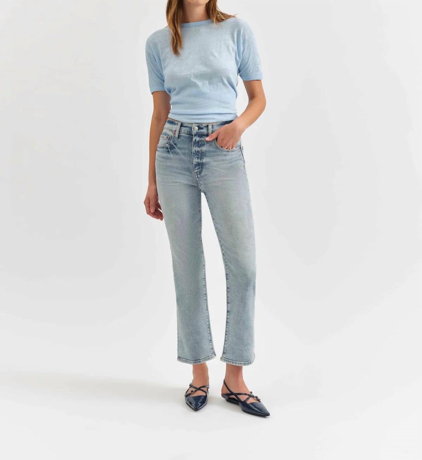 Daze - Shy Girl Crop Flare Jeans