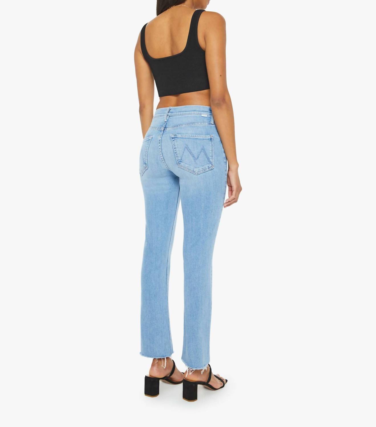 Mother - Mid Rise Dazzler Ankle Fray Jeans