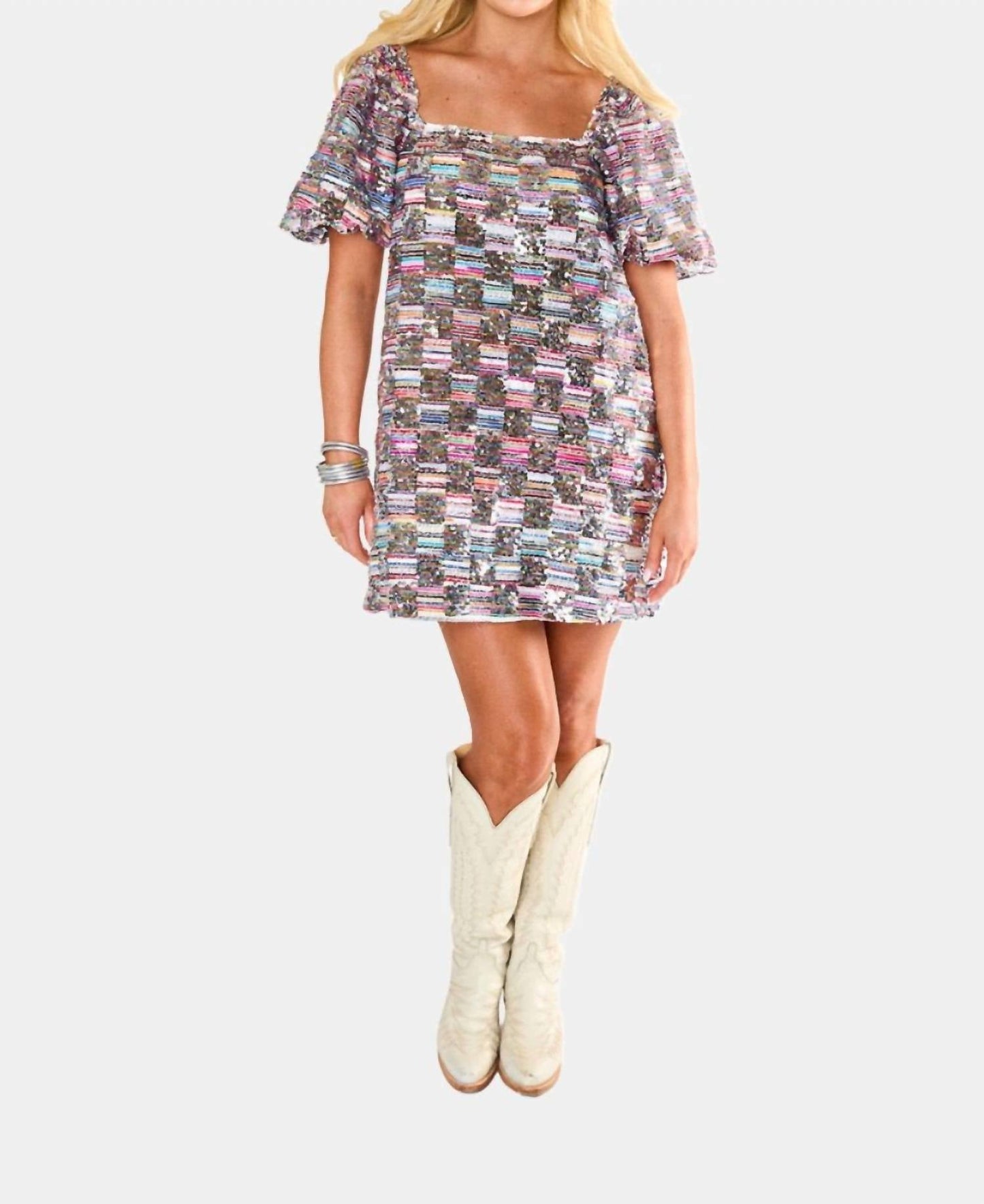 Buddylove - Vestido curto de lantejoulas Brenna