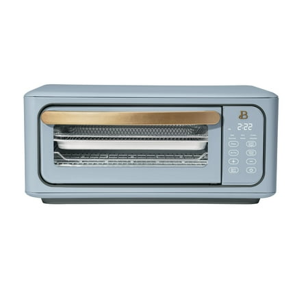 Beautiful Infrared Air Fry Toaster Oven  9Slice  1800 W  Cornflower Blue by Drew Barrymore