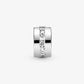 Pandora - Women's Clear Sparkling Row Clip Charm