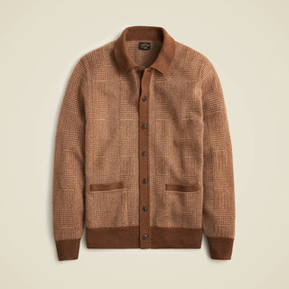 J.Crew - Suéter Polo Cardigan de Caxemira