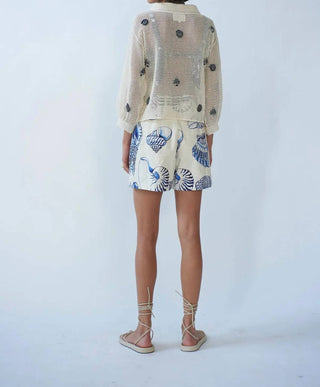 Carolina K - Jaqueta Bomber de Crochê Delmar