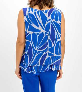 Frank Lyman - Blusa com decote em V em camadas