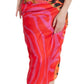 Oolala - Side Ruched Midi Dress With Chain Straps