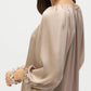 Joseph Ribkoff - V-neck Puff Sleeve Satin Top