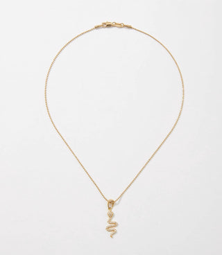 Nomie - Pavé Snake Necklace