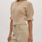 Entro - Cruise Control Short Sleeve Sweater Top