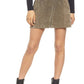 BLANKNYC Zip Suede Miniskirt in Run For It, Size 28