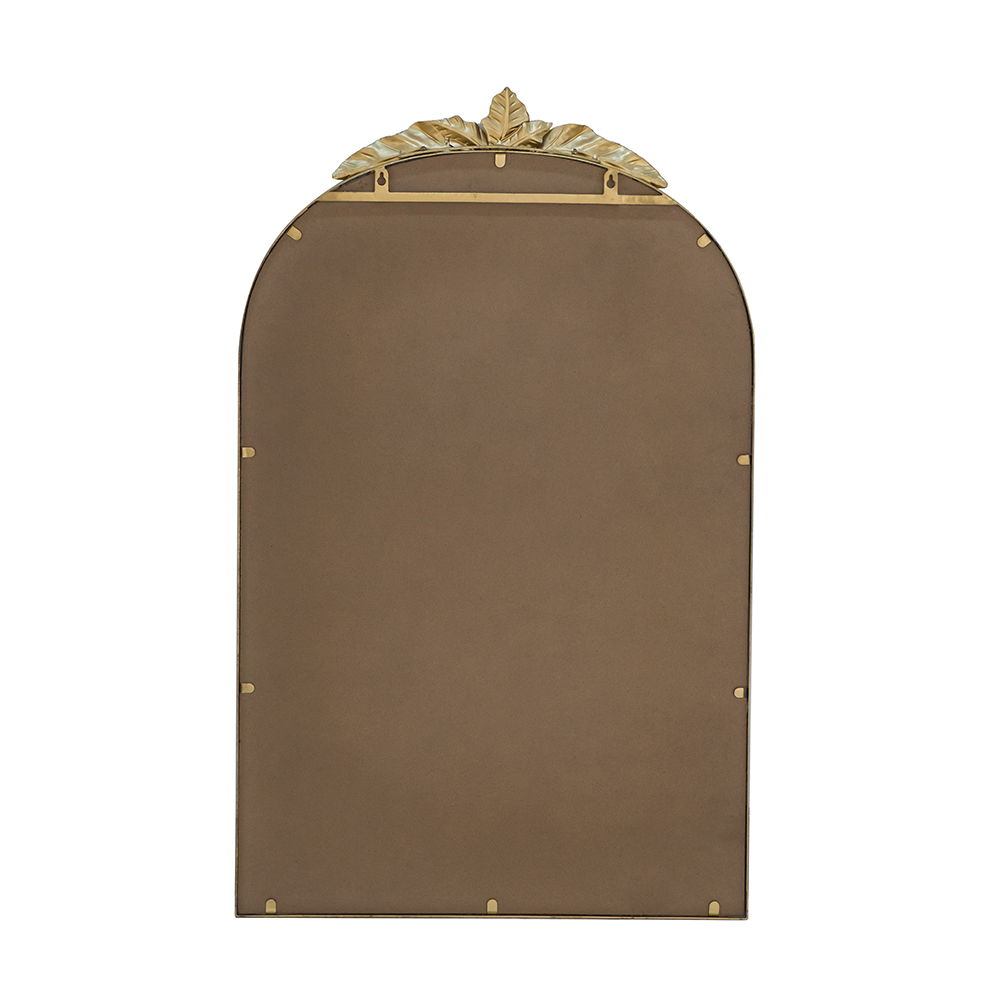 Arched Wall Mirror with Metal Frame
