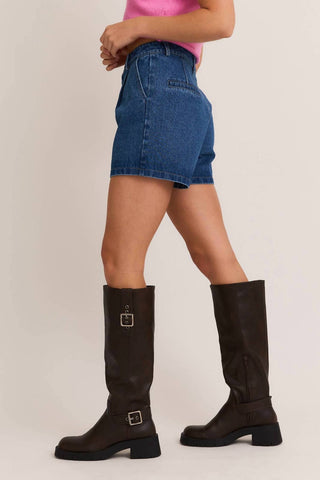 Le Lis - Alyx Pleated Denim Shorts