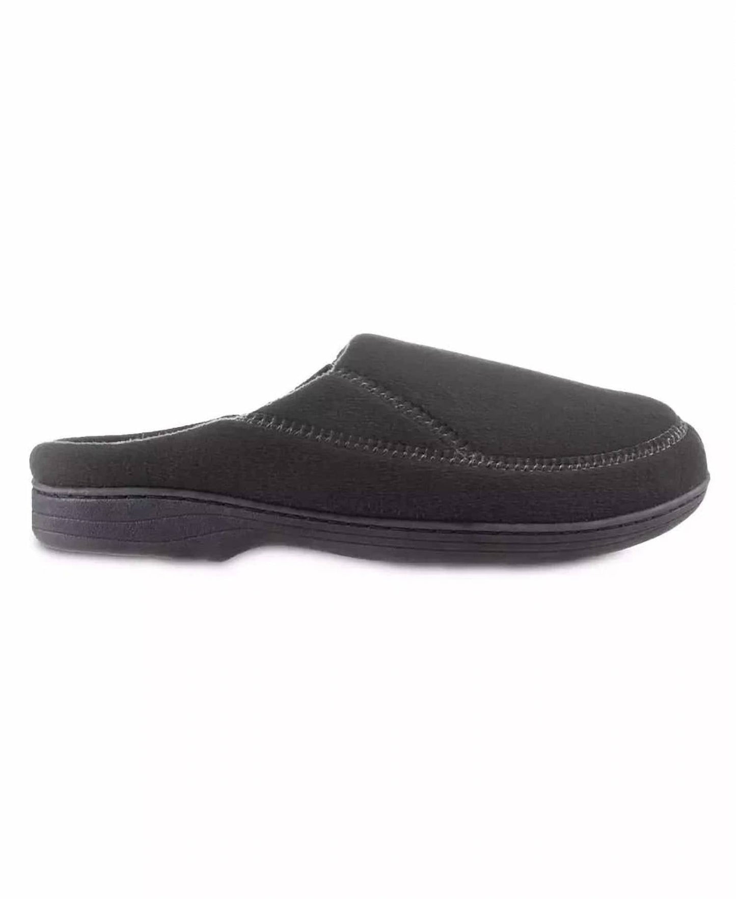 Isotoner - Men's Recycled Fleece Roman Hoodback Slippers
