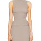 Enza Costa - Puckered Sleeveless Hi-Neck Top