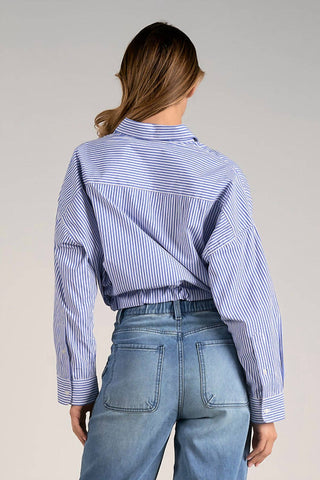 Elan - Blusa listrada Araceli com botões