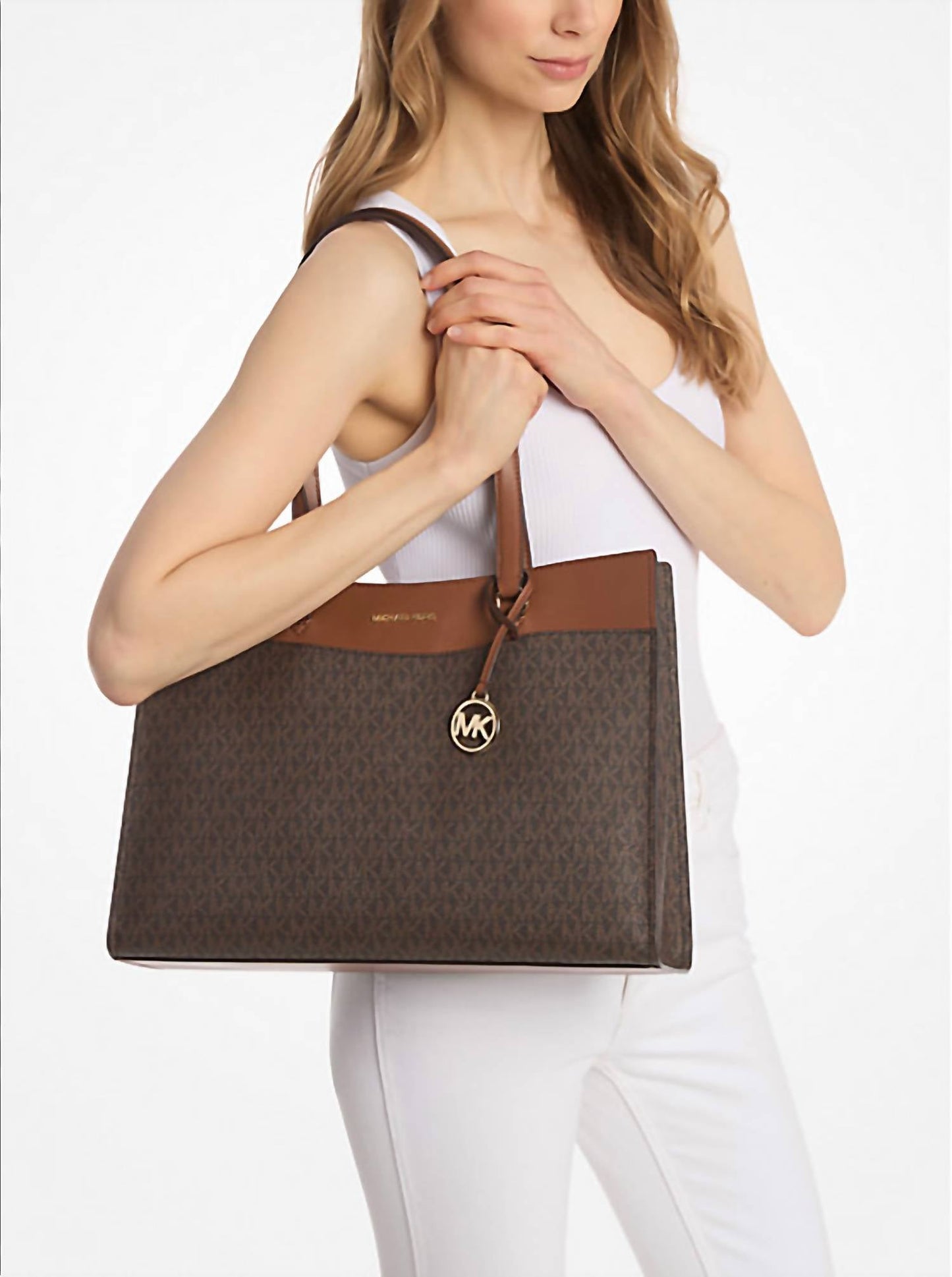 Michael Kors - Jet Set Large Signature Logo Tote Bag
