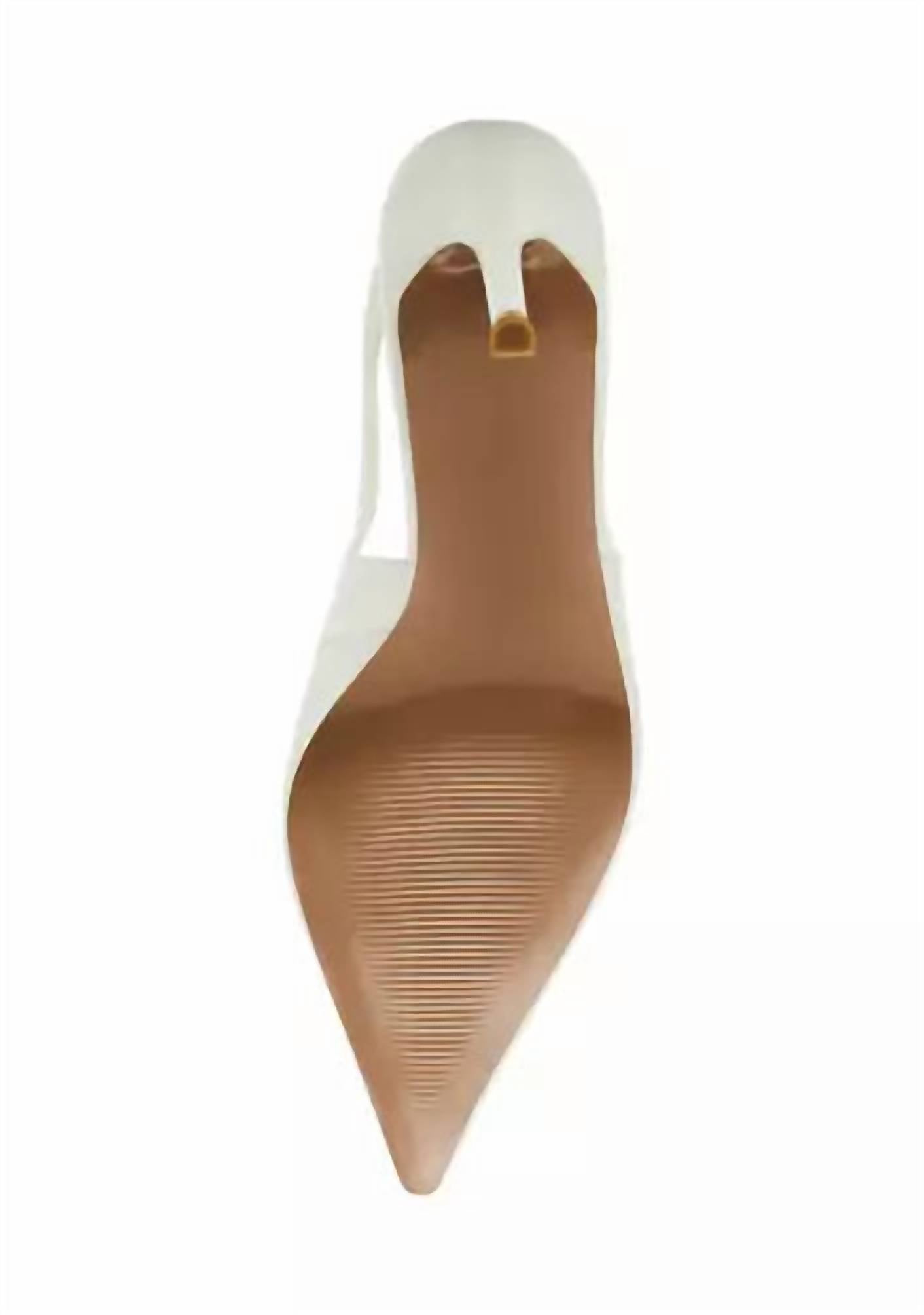Steve Madden - Women's Reyes Genuine Leather Sling Back Hi Heel Pumps