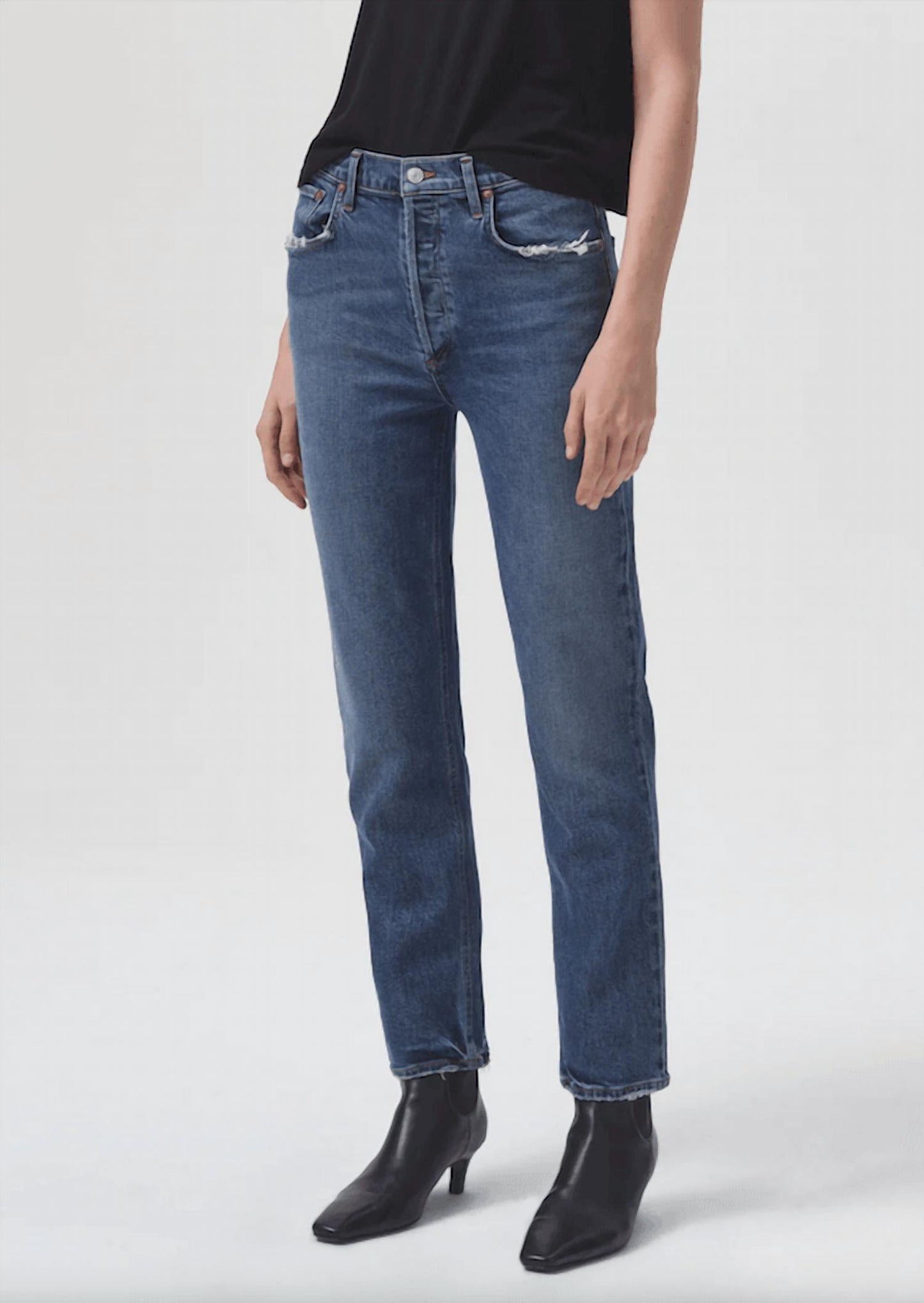 Agolde - Riley Straight Crop Jeans