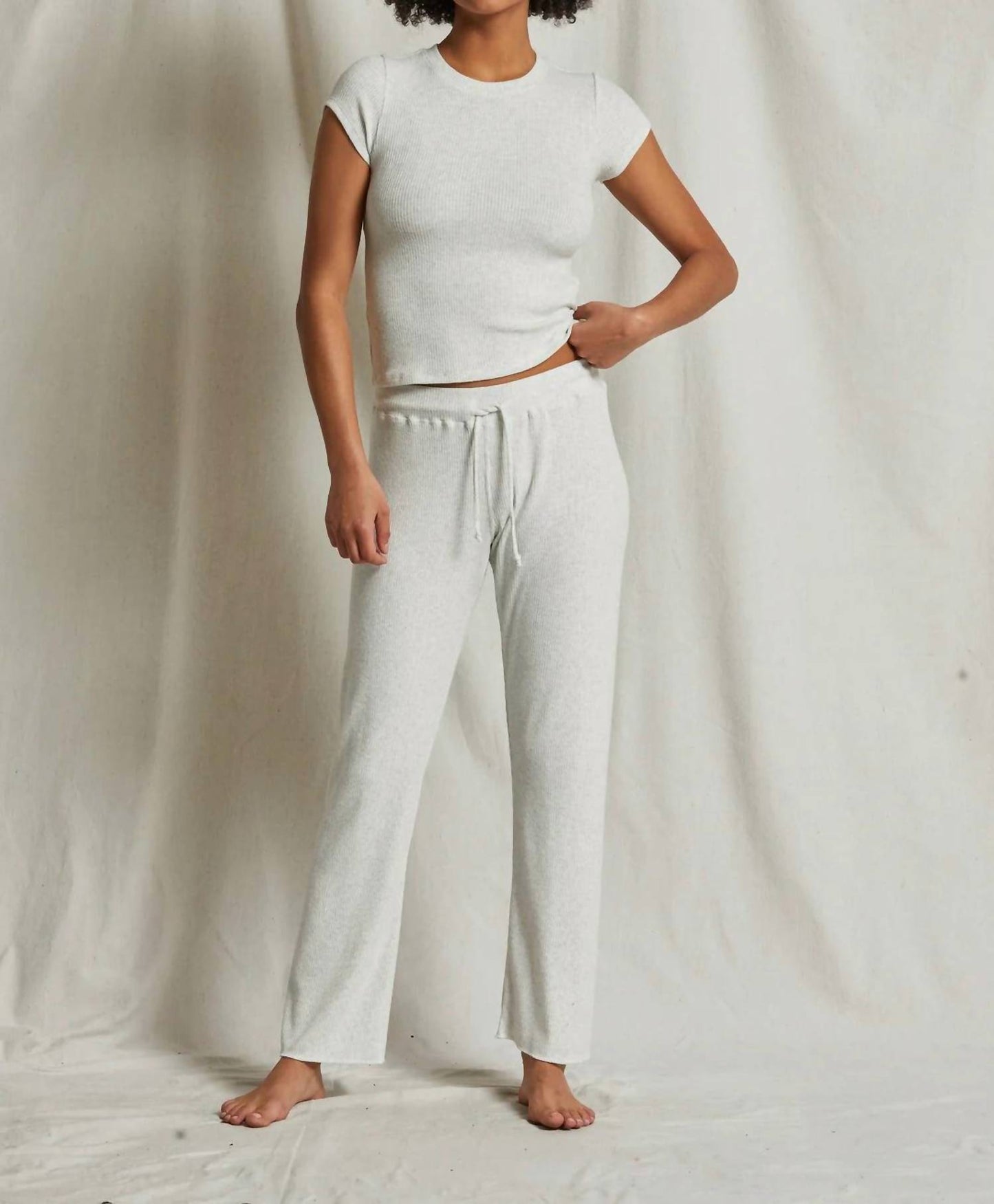 Perfectwhitetee - Leann Sweater Rib Pant