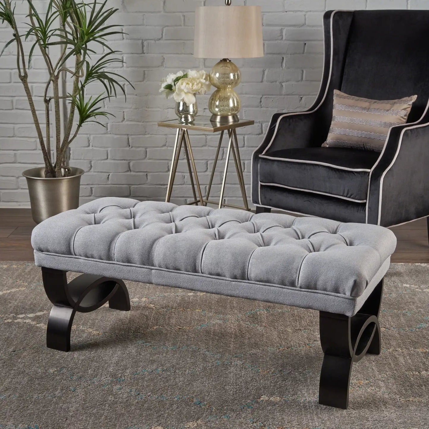 Hilton Ottoman Bench Classic Style
