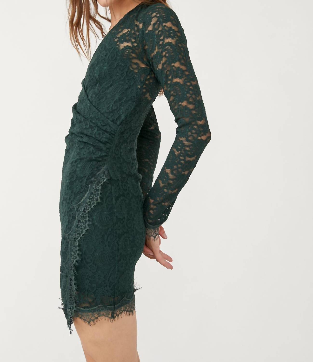 Free People - Pearl Lace Mini Dress