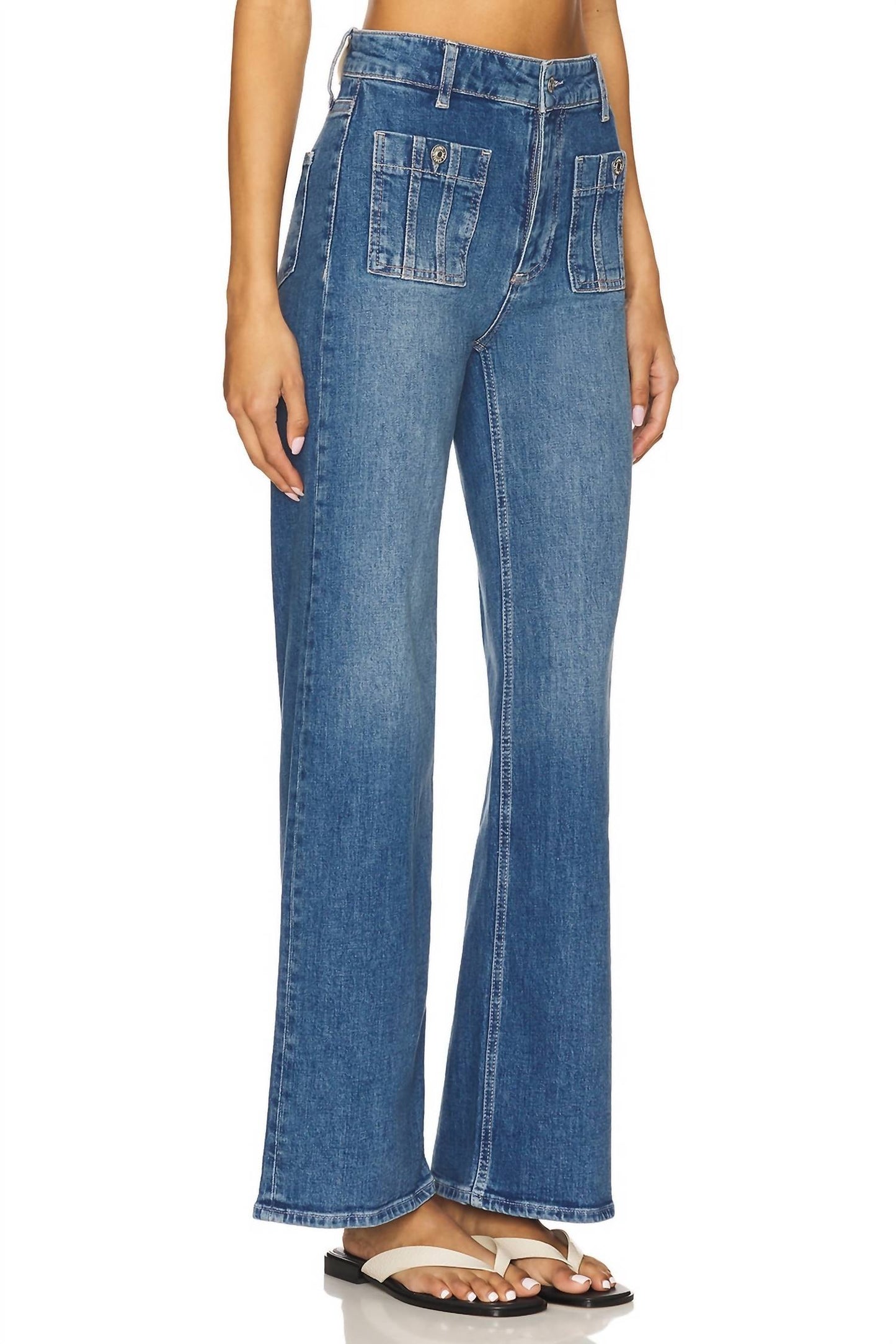 Paige - Anessa 31" With Seamed Patch Pockets Jean