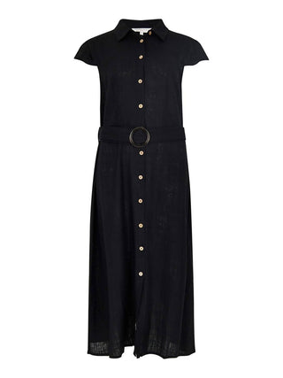 Apricot - VINTAGE TORTOISE SHELL BUTTON DRESS