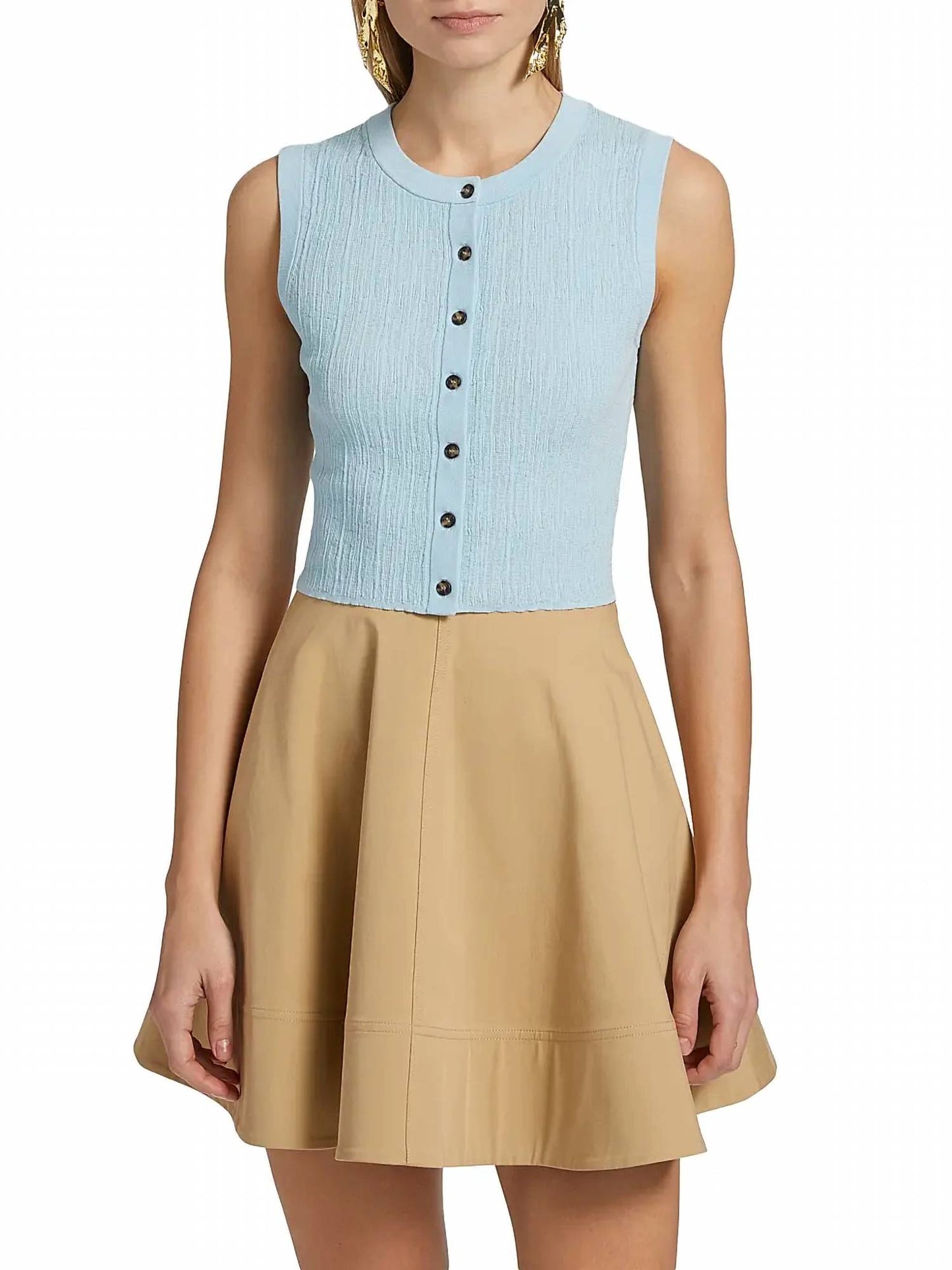 A.L.C. - Lottie Cropped Cotton Knit Top