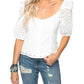 Buddylove - Eyelet Crop Top