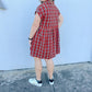 Entro - Classic Charm Plaid Mini Dress