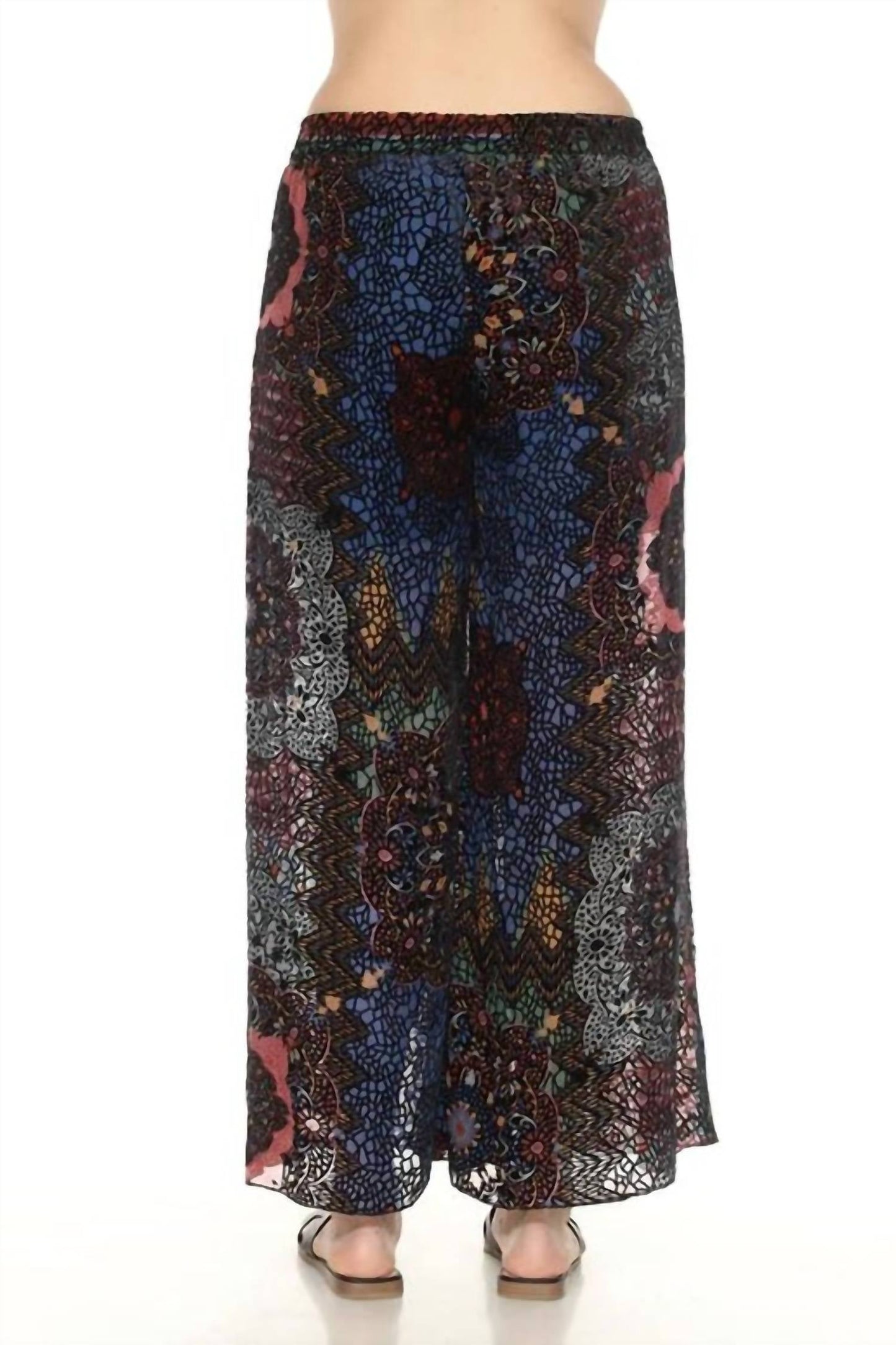 Johnny Was - AXELLE WIDE LEG BURNOUT PANT (LINED)