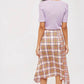 Topshop - Asymmetrical Plaid Midi Skirt