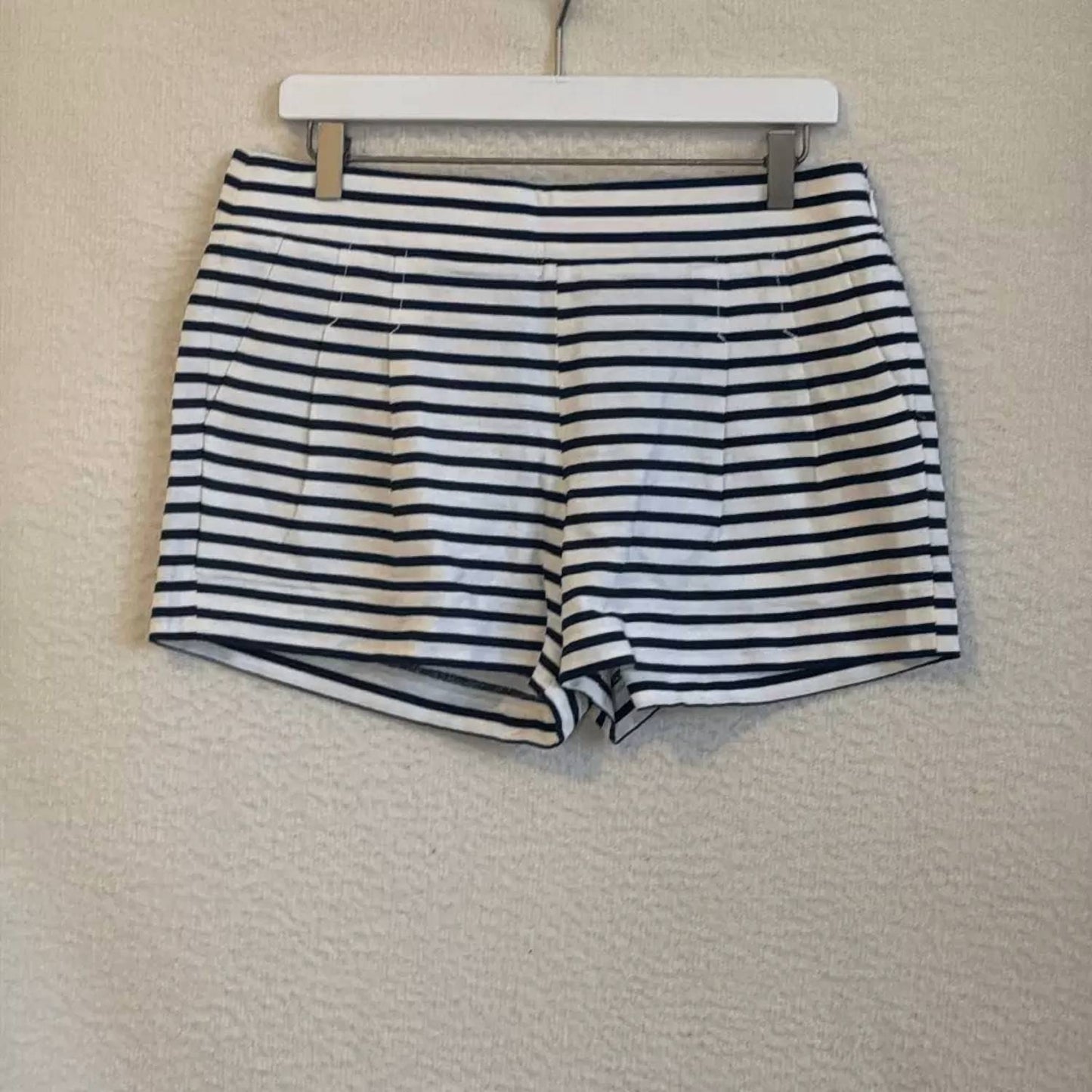 J.Crew - Women's Pleated Striped Shorts