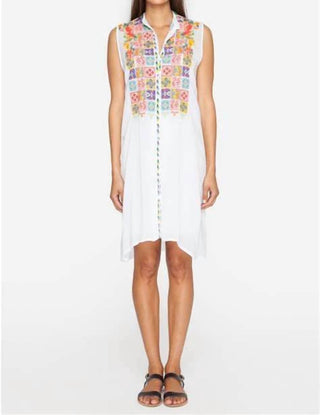 Vestido Johnny Was - Torreya com botões (slip)