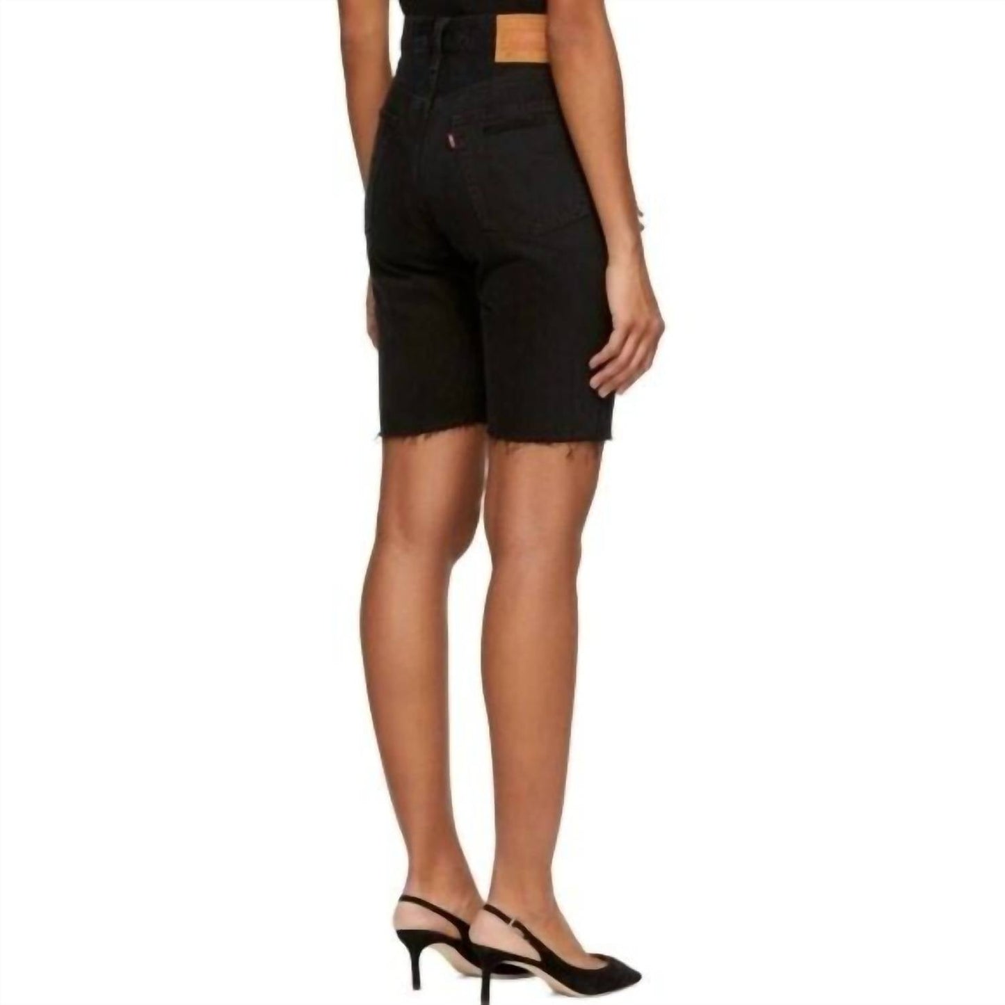 Levi'S - 501 Slouch Ripped Black Button Fly Jeans