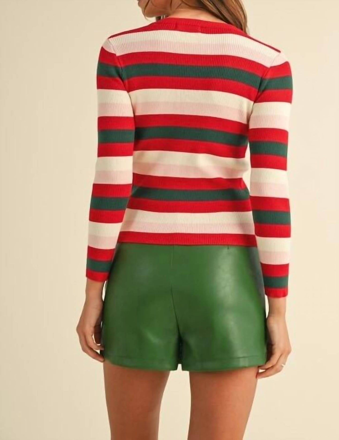 Anniewear - Carol Striped Ribbed Top