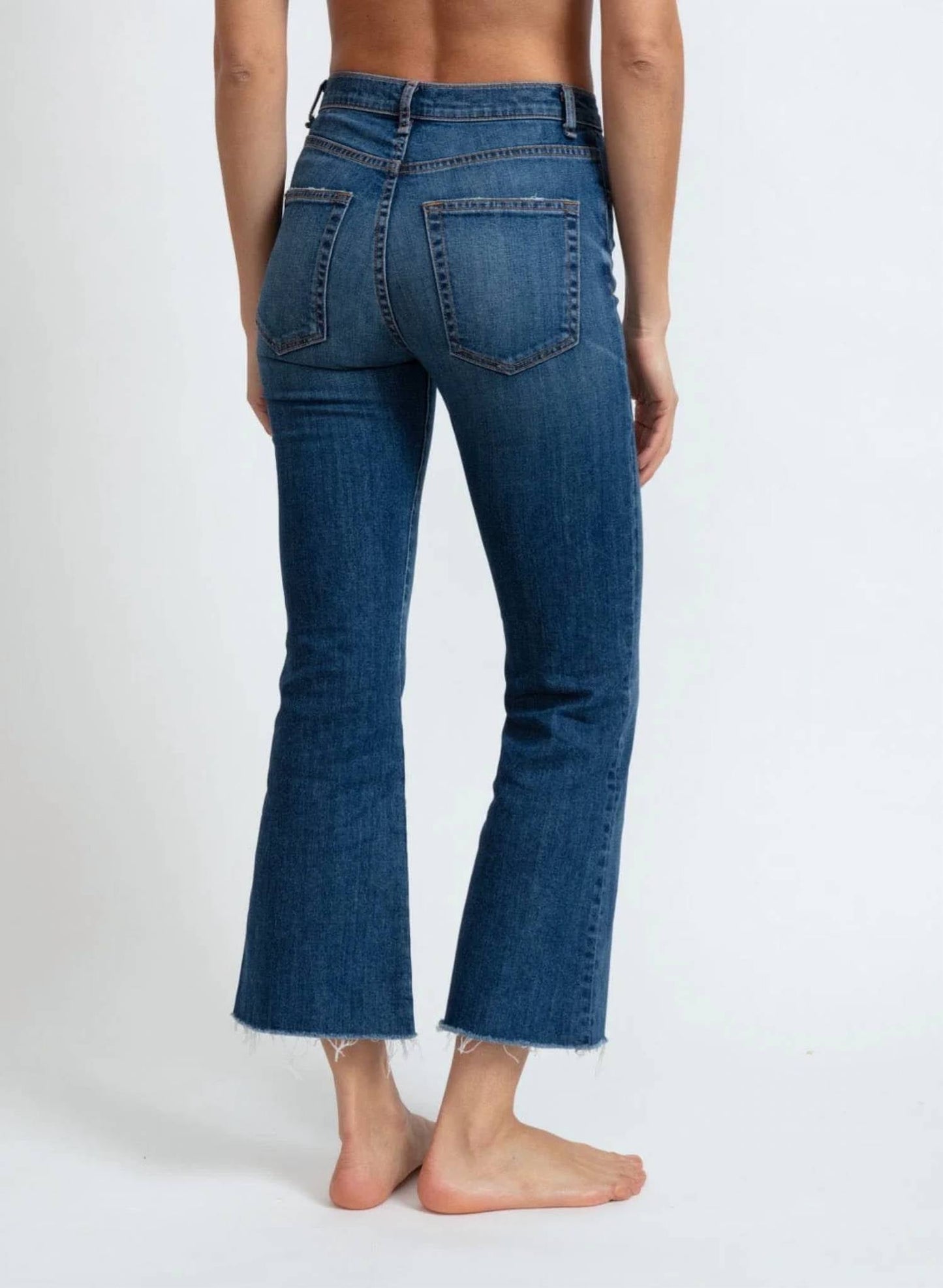 Askk Ny - Geek Slim Cropped Flare Jeans