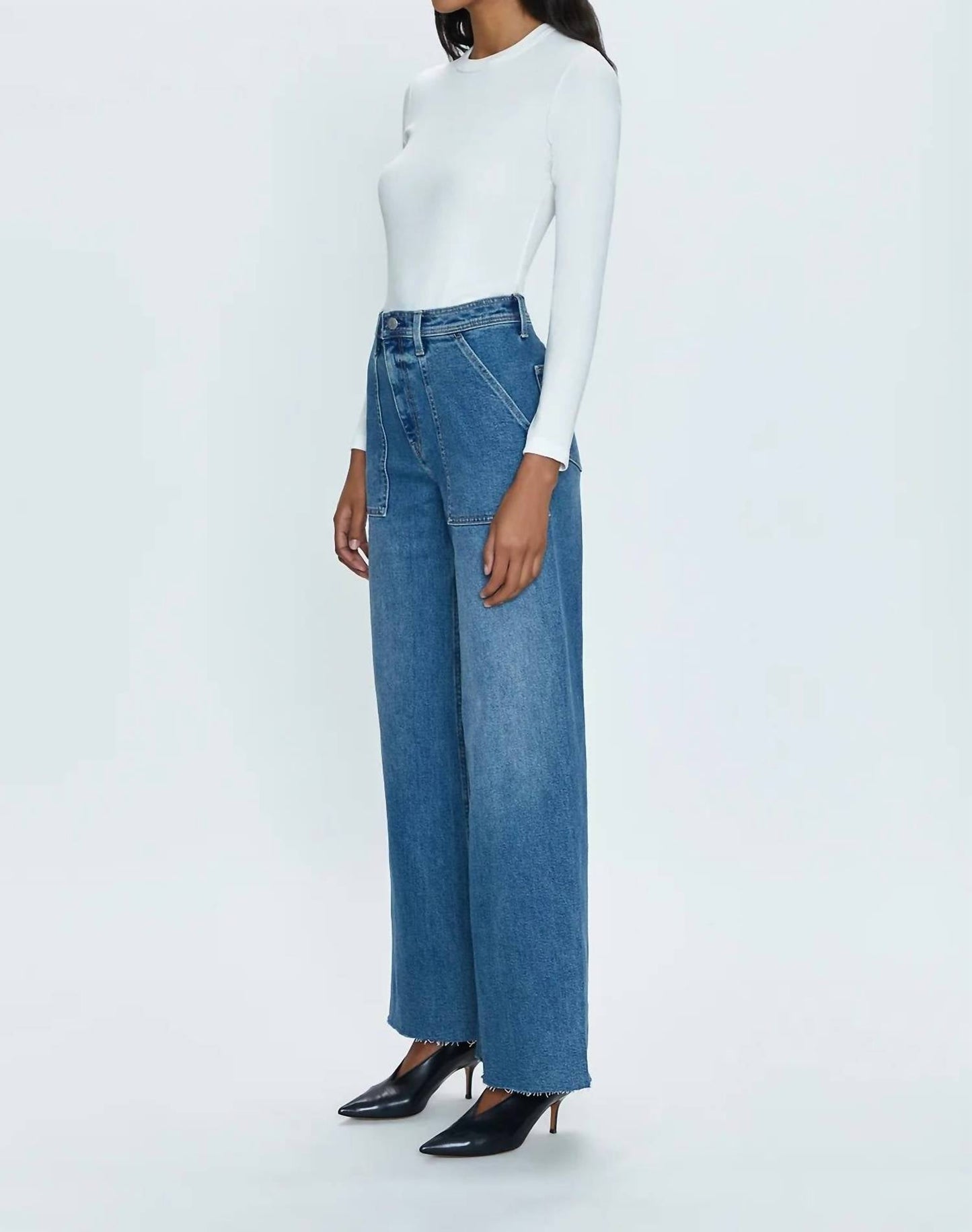 Pistola - Penny Utility High Rise Wide Leg Jeans
