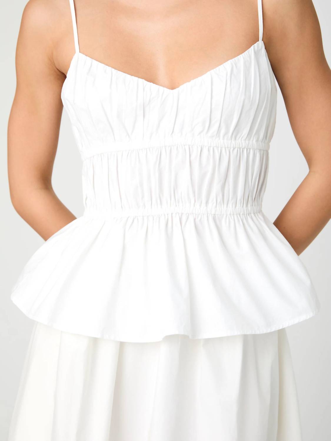 French Connection - Poppy Strappy Peplum Top