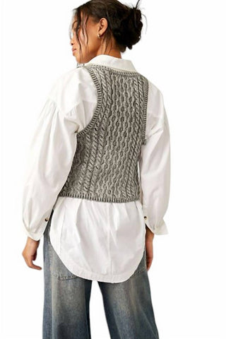 Free People - Camiseta sem mangas High Tide Cable