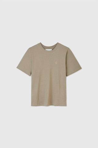 Dāl The Label - Camiseta feminina de algodão essencial