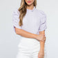Thml - Annie Ruched Sleeve Textured Top
