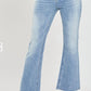 Risen - Jeans High Rise Crop Flare Jeans