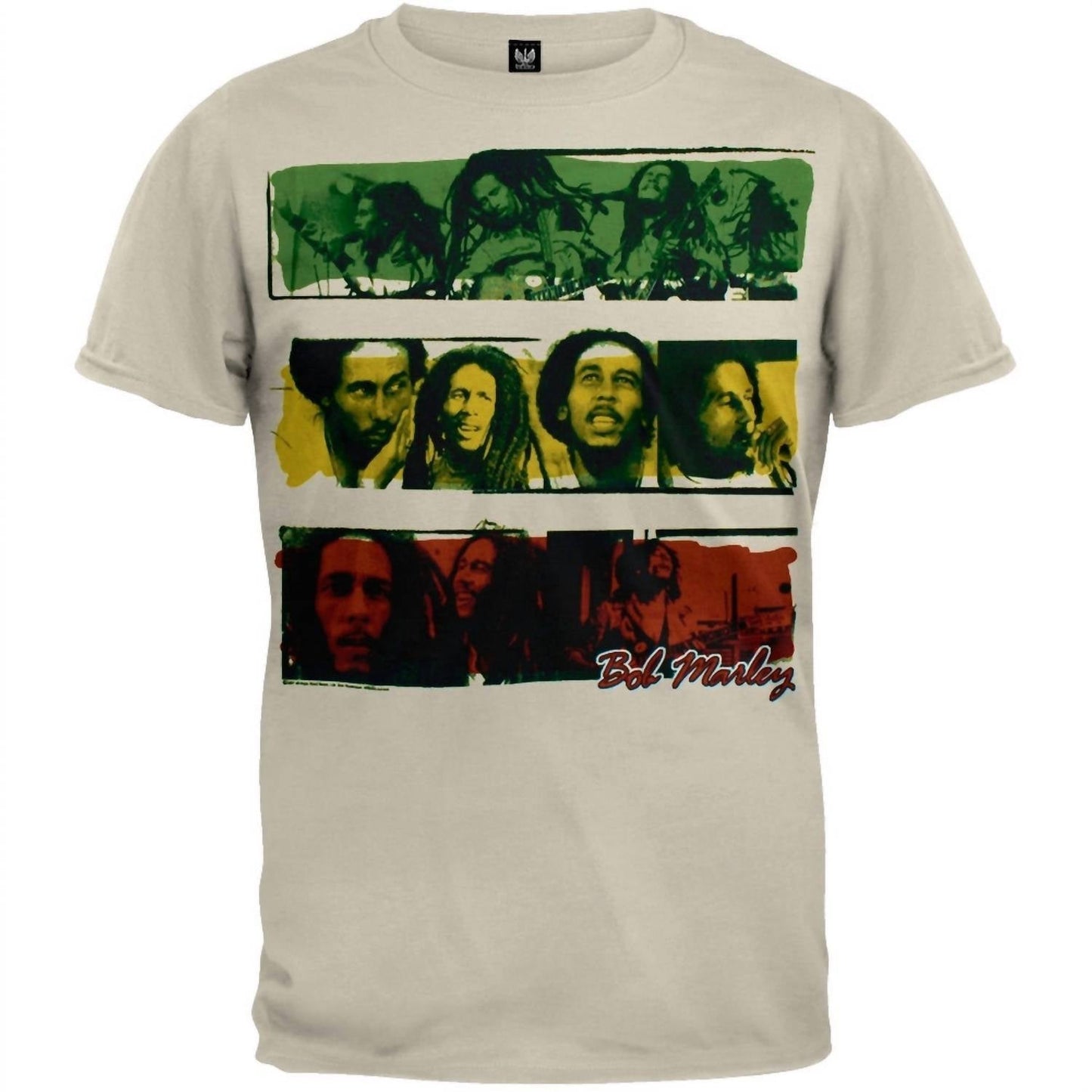 Bob Marley - Unisex Tri-stripe T-shirt