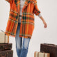 Davi & Dani - Plaid Button Front Jacket