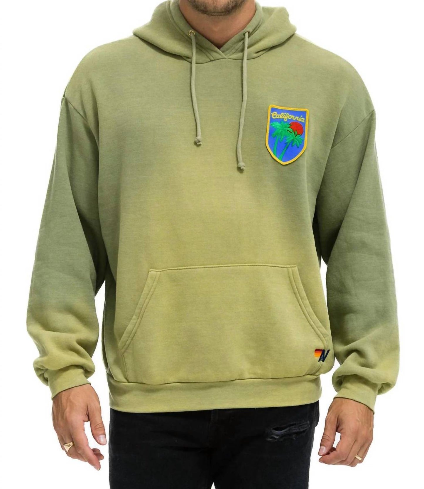 Aviator Nation - Unisex California Palm Patch Pullover Relaxed Hoodie