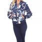 White Mark - Floral Bomber Jacket
