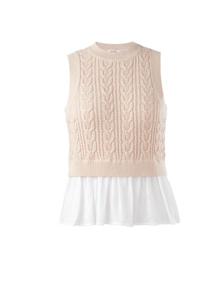 525 America - Camilia Mixed Media Cable Tank